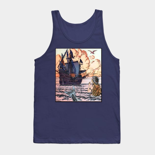 Ship on the Ocean, The Little Mermaid - Ivan Bilibin Tank Top by forgottenbeauty